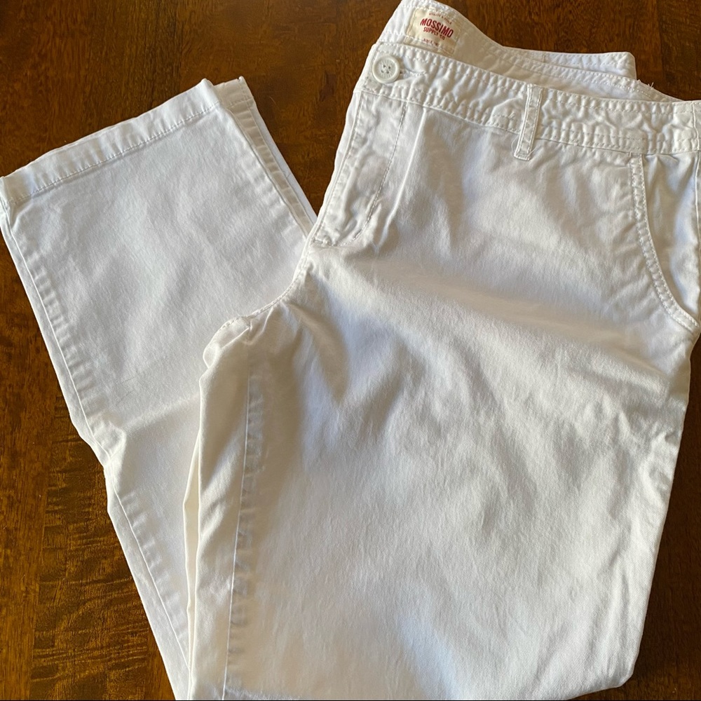 Mossimo White Cropped Pants